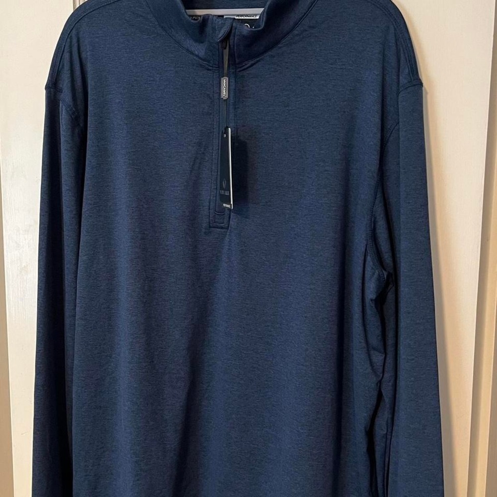 Navy Blue Vancamel Quarter Zip Pullover